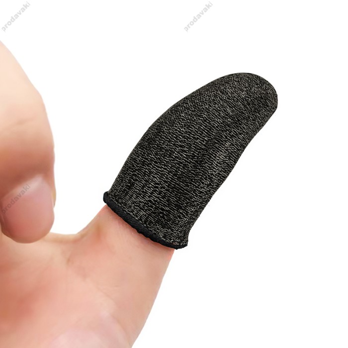 Напальчники для гри на телефоні HOCO GM4 Phantom Superconducting fiber mobile game finger cots (Fiber) Black