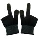 Напальчники для гри на телефоні Hoco GA21 Eagle Claw silver fiber two-finger gaming gloves Black