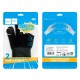 Напальчники для гри на телефоні Hoco GA21 Eagle Claw silver fiber two-finger gaming gloves Black