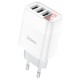Мережевий зарядний пристрій HOCO C93A Easy charge digital display charger 17W White