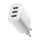 Мережевий зарядний пристрій Baseus Compact Charger 3U 17W EU White CCXJ020102