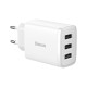 Мережевий зарядний пристрій Baseus Compact Charger 3U 17W EU White CCXJ020102