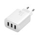 Мережевий зарядний пристрій Baseus Compact Charger 3U 17W EU White CCXJ020102