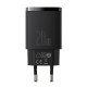Мережевий зарядний пристрій Baseus Compact Quick Charger U+C 20W EU Black CCXJ-B01