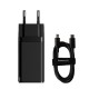 Мережевий зарядний пристрій Baseus GaN2 Pro Quick Charger 2C+U Type-C cable 65W Black CCGAN2P-B01