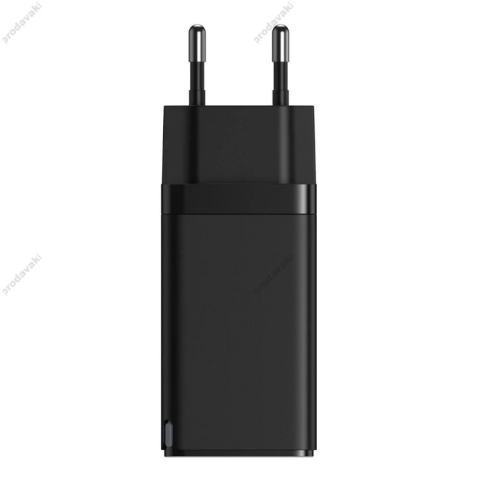Мережевий зарядний пристрій Baseus GaN2 Pro Quick Charger 2C+U Type-C cable 65W Black CCGAN2P-B01