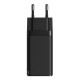 Мережевий зарядний пристрій Baseus GaN2 Pro Quick Charger 2C+U Type-C cable 65W Black CCGAN2P-B01