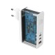 Мережевий зарядний пристрій Baseus GaN2 Pro Quick Charger 2C+U Type-C cable 120W White CCGAN-J02