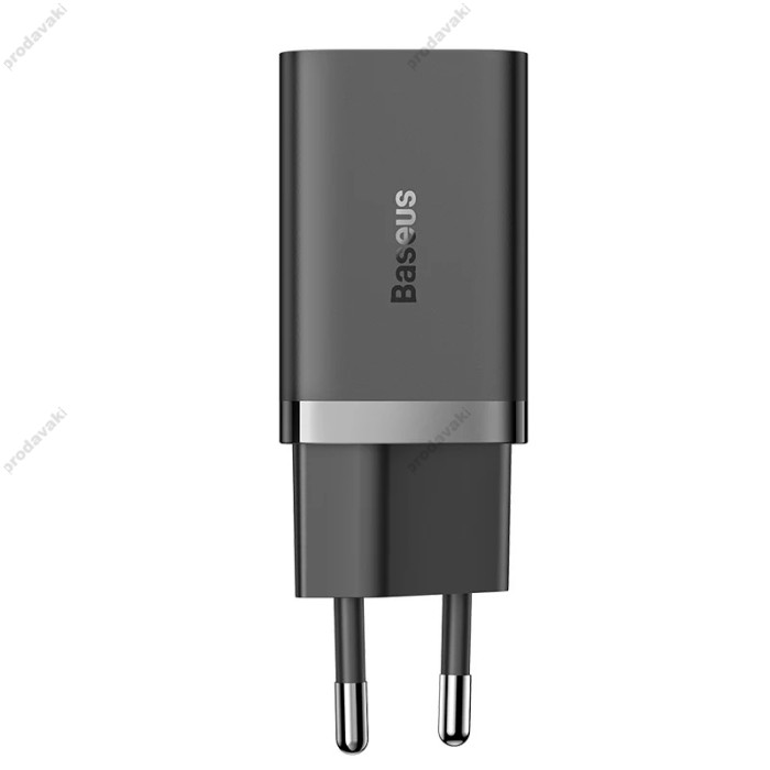 Мережевий зарядний пристрій Baseus GaN5 Pro Fast Charger C+C 40W Black CCGP180101