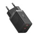 Мережевий зарядний пристрій Baseus GaN5 Pro Fast Charger C+C 40W Black CCGP180101