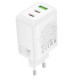 Мережевий зарядний пристрій Borofone BN32 Cargador GaN 65W White