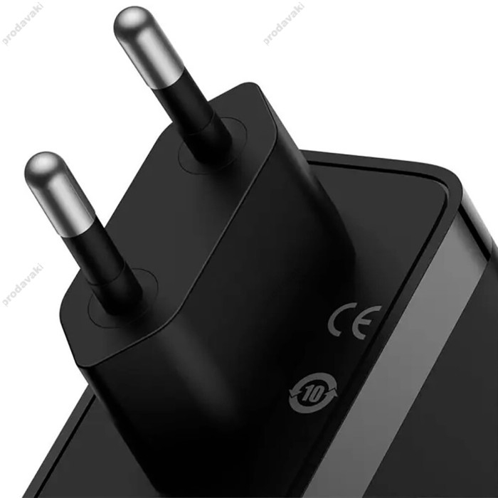 Мережевий зарядний пристрій Baseus GaN5 Pro Fast Charger 2C+U Type-C cable 140W Black CCGP100201