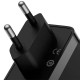 Мережевий зарядний пристрій Baseus GaN5 Pro Fast Charger 2C+U Type-C cable 140W Black CCGP100201