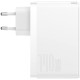 Мережевий зарядний пристрій Baseus GaN5 Pro Fast Charger 2C+U Type-C cable 140W White CCGP100202