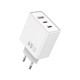 Мережевий зарядний пристрій WIWU Wi-G005 Essen GaN Fast Charger 65W White