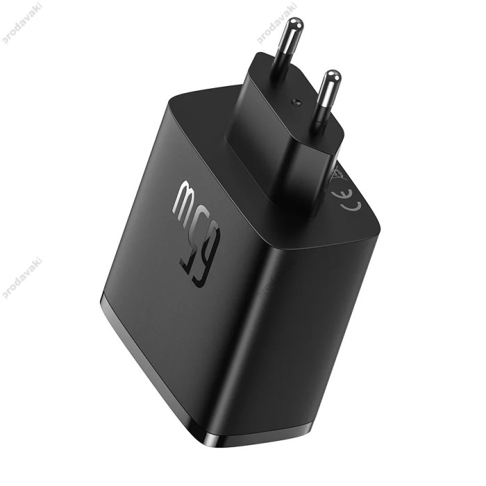 Мережевий зарядний пристрій Baseus Cube Pro Fast Charger 2C+U 65W Black P10152301113-00