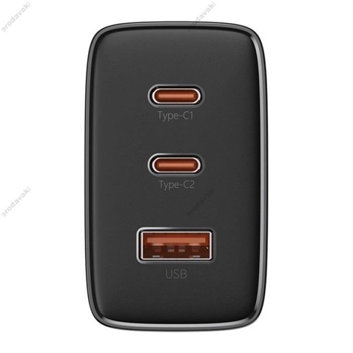 Мережевий зарядний пристрій Baseus Cube Pro Fast Charger 2C+U 65W Black P10152301113-00