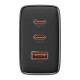 Мережевий зарядний пристрій Baseus Cube Pro Fast Charger 2C+U 65W Black P10152301113-00