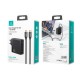 Мережевий зарядний пристрій USAMS T52 US-CC168  Fast Charger Kit GaN Type-C cable 140W Black