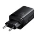 Мережевий зарядний пристрій JoyRoom JR-TG10 GaN Three-Port Type-C cable 65W Black
