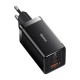 Мережевий зарядний пристрій Baseus GaN5 Pro Fast Charger 2C+U Type-C cable 65W White CCGP120201