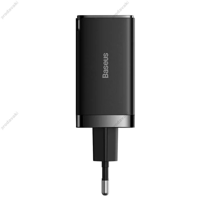 Мережевий зарядний пристрій Baseus GaN5 Pro Fast Charger 2C+U Type-C cable 65W White CCGP120201
