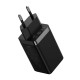 Мережевий зарядний пристрій Baseus GaN5 Pro Fast Charger 2C+U Type-C cable 65W White CCGP120201