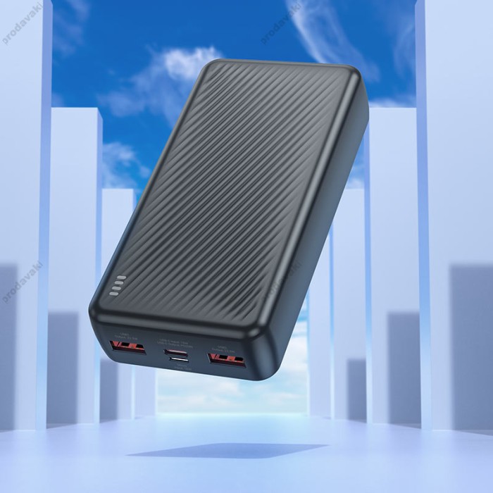 Повербанк портативний акумулятор Power bank BOROFONE BJ56A Graceful 22.5W+PD20W 20000 mAh Black