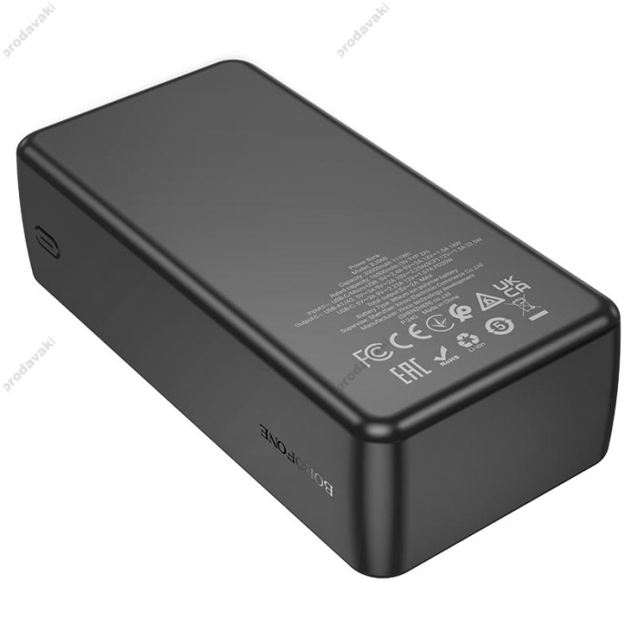 Повербанк портативний акумулятор Power bank BOROFONE BJ56B Graceful 22.5W+PD20W 30000 mAh Black