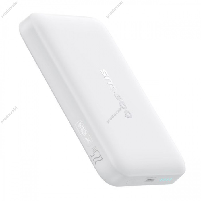 Повербанк портативний акумулятор Power bank Baseus EnerFill FM11 Ultra-Mini Magnetic 22.5W 10000 mAh White P1008210E213-00