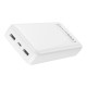 Повербанк портативний акумулятор Power bank XO PB313 Light display 20000 mAh White