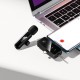 Бездротовий мікрофон Hoco L20B Fair Wireless Microphone Lightning / Type-C / 3.5mm Black