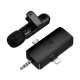 Бездротовий мікрофон Hoco L20B Fair Wireless Microphone Lightning / Type-C / 3.5mm Black