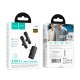 Бездротовий мікрофон Hoco L20C Fair dual-mic wireless microphone Lightning / Type-C / 3.5mm Black