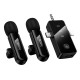 Бездротовий мікрофон Hoco L20C Fair dual-mic wireless microphone Lightning / Type-C / 3.5mm Black