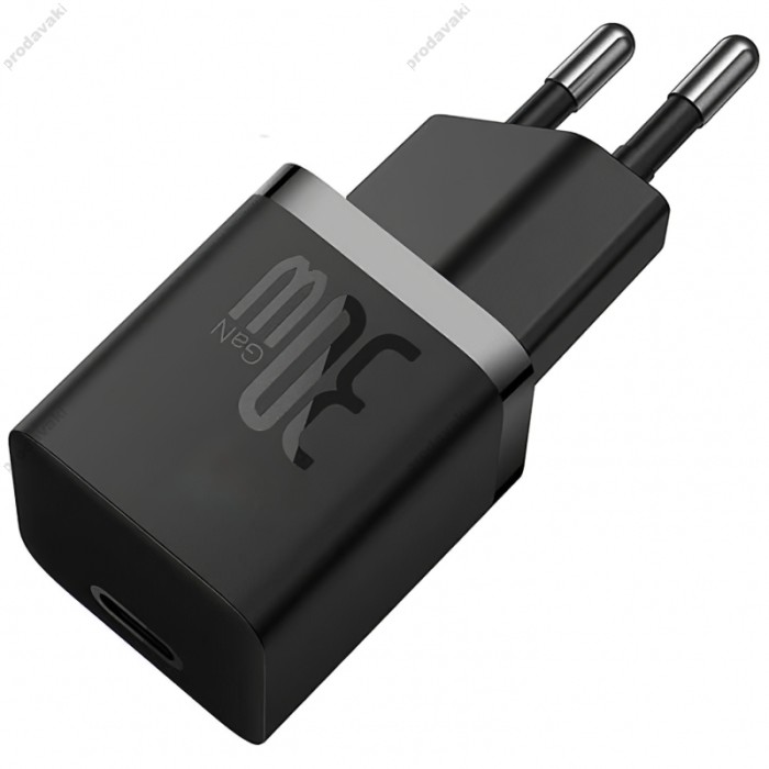 Мережевий зарядний пристрій Baseus GaN5 Fast Charger (mini) 30W Black CCGN070401