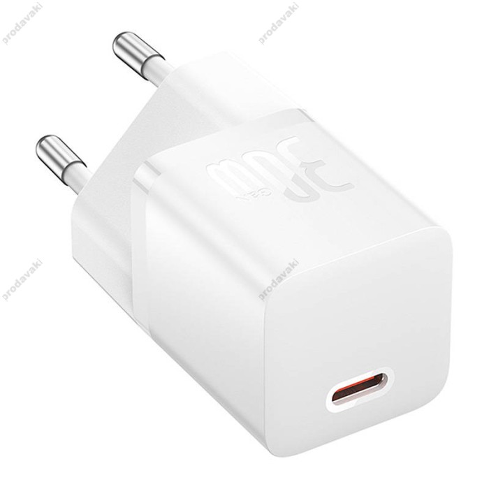 Мережевий зарядний пристрій Baseus GaN5 Fast Charger (mini) 30W White CCGN070502