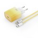 Мережевий зарядний пристрій XO CE18 cable Lightning 30W Yellow