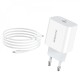 Мережевий зарядний пристрій BOROFONE BA38A Plus Speedy Type-C-Lightning Cable 20W White