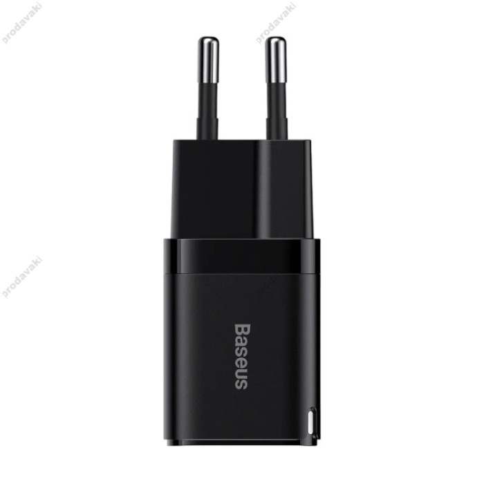 Мережевий зарядний пристрій Baseus GAN3 Fast Charger 1C EU 30W Black CCGN010101