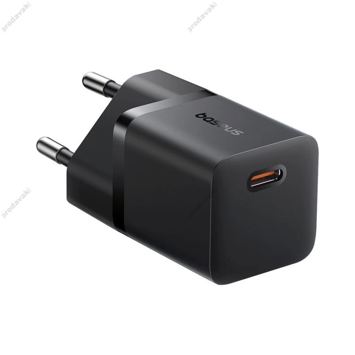 Мережевий зарядний пристрій Baseus GaN5 Fast Charger (mini) Cable Type-C to Type-C 25W Black P10110909113-01
