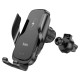 Автомобільний тримач із бездротовою зарядкою Hoco CA202 Enlightener infrared induction wireless 15W Black