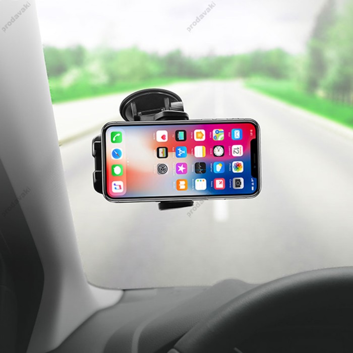 Автомобільний тримач Hoco CA31 Cool run suction mount Black