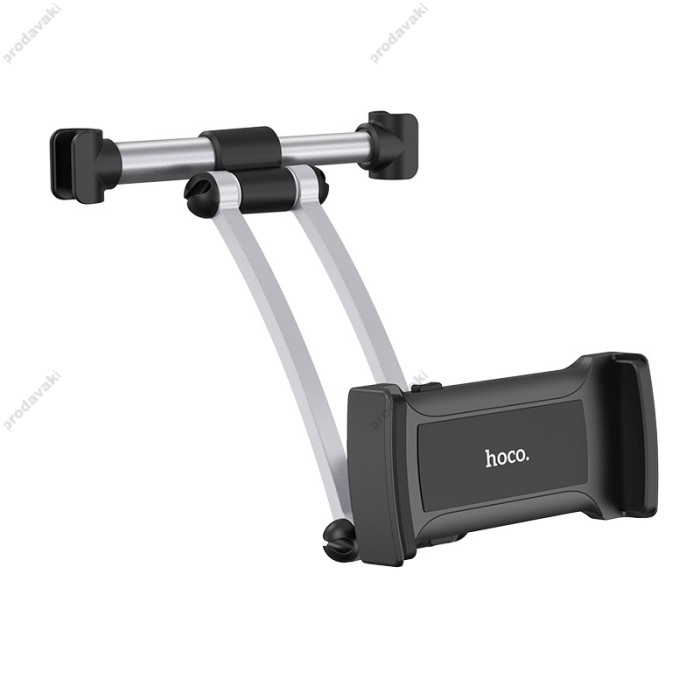 Автомобільний тримач на підголівник Hoco CA62 Handsome aluminum rear pillow in-car holder Black
