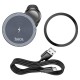 Автомобільний тримач із бездротовою зарядкою Hoco HW6 Vision metal magnetic wireless (air outlet) Black