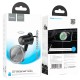 Автомобільний тримач із бездротовою зарядкою Hoco HW6 Vision metal magnetic wireless (air outlet) Black