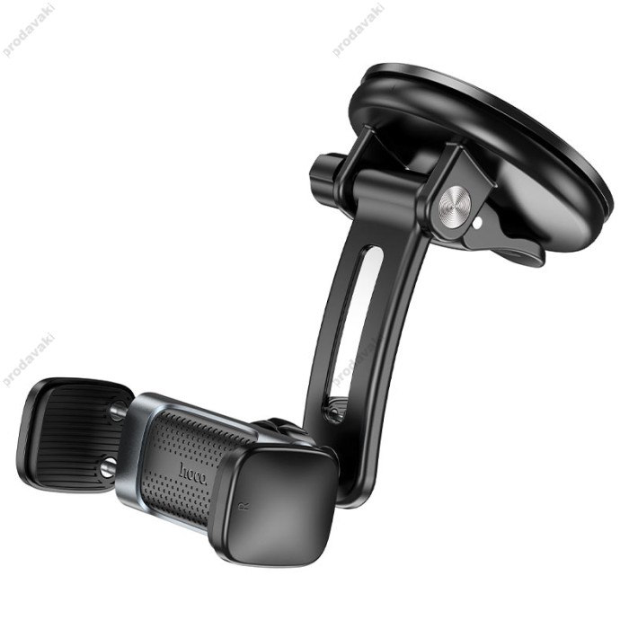 Автомобільний тримач Hoco CA111 pull clip suction cup car holder Black