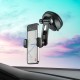 Автомобільний тримач Hoco CA111 pull clip suction cup car holder Black