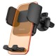 Автомобільний тримач Hoco CA117 Exquisite press type air outlet Car holder Black-Orange