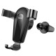 Автомобільний тримач Hoco CA92 Gold shield air outlet gravity holder Black